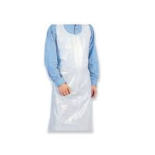 Schürze aus Polyeth. weiss 80x125cm - 20My - 100 St.